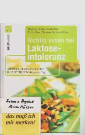 Couverture du produit · Richtig essen bei Laktoseintoleranz: Abwechslungsreiche Rezeptideen für jeden Tag