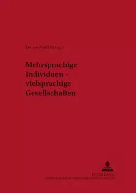 Couverture du produit · Mehrsprachige Individuen - Vielsprachige Gesellschaften