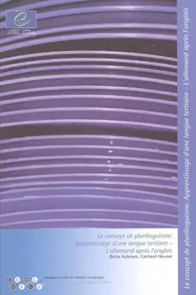 Couverture du produit · Le concept de plurilinguisme