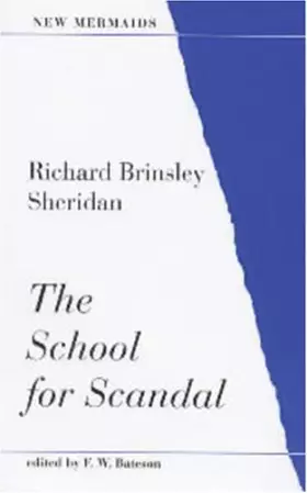 Couverture du produit · The School for Scandal