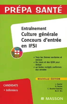 Couverture du produit · Entraînement Culture Générale Concours d'entrée en IFSI