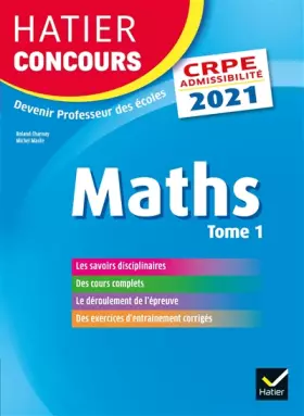 Couverture du produit · Mathématiques tome 1 - CRPE 2021 - Epreuve écrite d'admissibilité