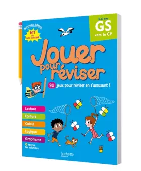Couverture du produit · Jouer pour réviser - De la GS au CP 5/6 ans - Cahier de vacances 2024