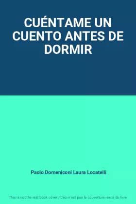 Couverture du produit · CUÉNTAME UN CUENTO ANTES DE DORMIR