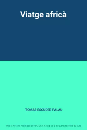 Couverture du produit · Viatge africà