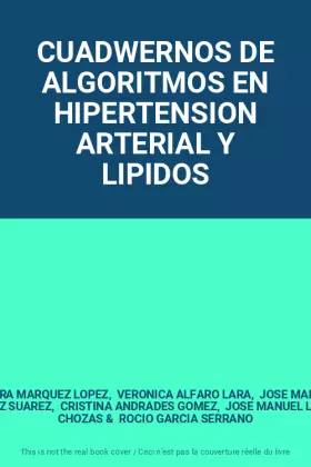 Couverture du produit · CUADWERNOS DE ALGORITMOS EN HIPERTENSION ARTERIAL Y LIPIDOS