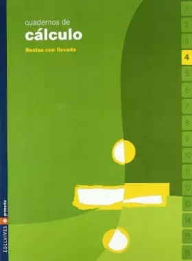 Couverture du produit · Cuaderno 4 de calculo (Resta con llevada)