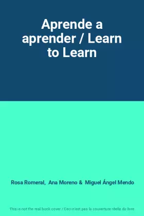 Couverture du produit · Aprende a aprender / Learn to Learn