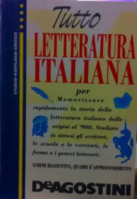Couverture du produit · Tutto letteratura italiana