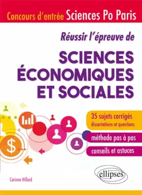Couverture du produit · Réussir l'Épreuve de Sciences Économiques et Sociales Concours Entrée Sciences Po Paris 35 Sujets Corrigés