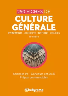 Couverture du produit · 250 Fiches de culture générale