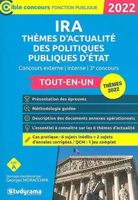 Couverture du produit · IRA – THÈMES D'ACTUALITÉ DES POLITIQUES PUBLIQUES D'ÉTAT: Concours externe - interne - 3e concours