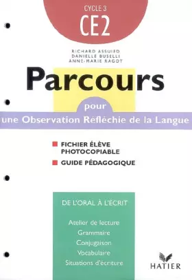 Couverture du produit · Parcours : Français, CE2 (Manuel du professeur, fiches)