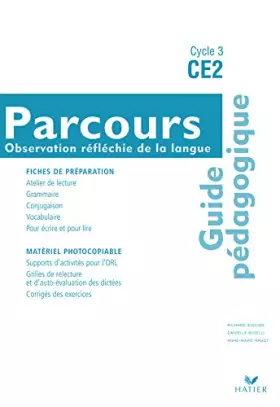 Couverture du produit · Parcours français CE2 - Guide Pédagogique
