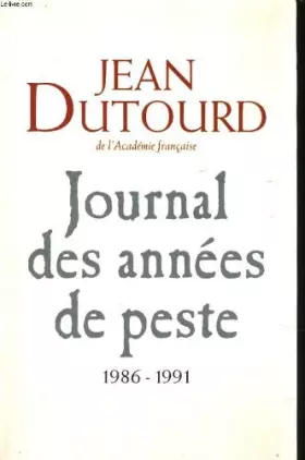 Couverture du produit · Journal des années de peste, 1986-1991