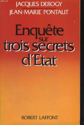 Couverture du produit · Enquête sur trois secrets d'Etat