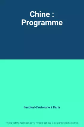 Couverture du produit · Chine : Programme