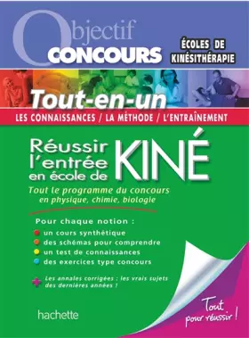 Couverture du produit · Objectif Concours - Tout-en-un - Réussir l'entrée en école de Kiné