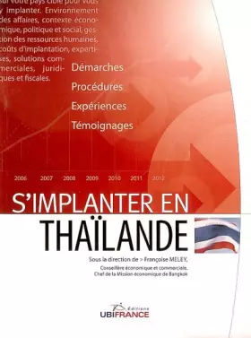 Couverture du produit · S'implanter en Thaïlande