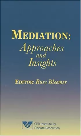 Couverture du produit · Mediation: Approaches and Insights