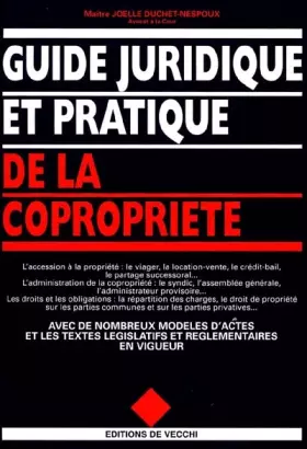 Couverture du produit · Guide juridique et pratique de la copropriété