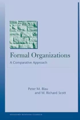 Couverture du produit · Formal Organizations: A Comparative Approach