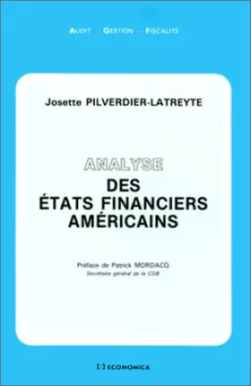 Couverture du produit · Analyse des états financiers américains
