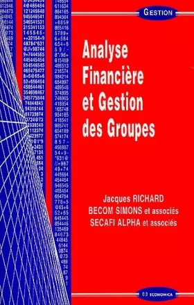 Couverture du produit · Analyse financière et gestion des groupes