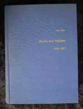 Couverture du produit · Reden und Aufsätze 1953-1957,