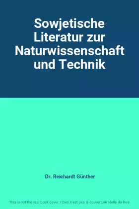 Couverture du produit · Sowjetische Literatur zur Naturwissenschaft und Technik