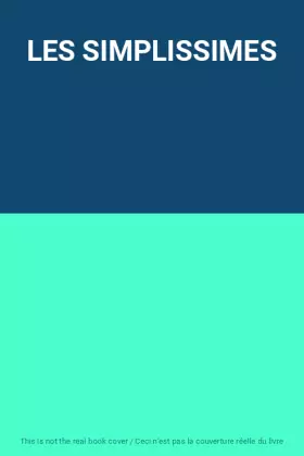 Couverture du produit · LES SIMPLISSIMES