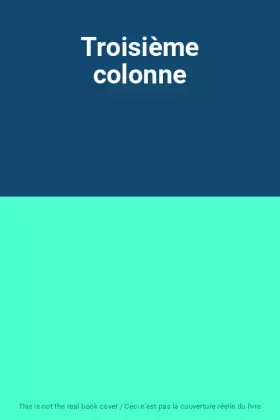 Couverture du produit · Troisième colonne