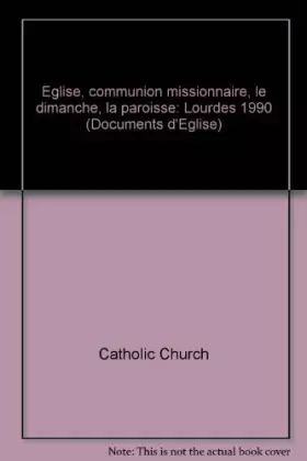 Couverture du produit · Eglise, communion missionnaire