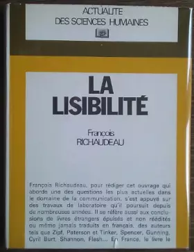 Couverture du produit · La Lisibilité (Actualité des sciences humaines)