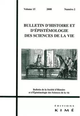 Couverture du produit · Bulletin d'Histoire et d'Epistemologie des Sciences De