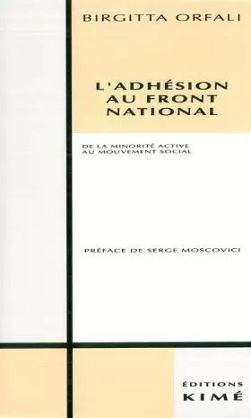 Couverture du produit · L' Adhesion au Front National