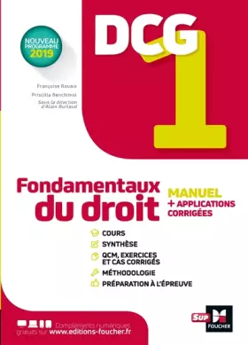 Couverture du produit · DCG 1 - Fondamentaux du droit - Manuel et applications