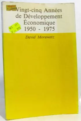 Couverture du produit · Vingt-cinq années de développement économique, 1950 à 1975