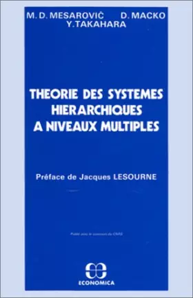 Couverture du produit · Théorie des systèmes hiérarchiques à niveaux multiples