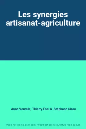 Couverture du produit · Les synergies artisanat-agriculture