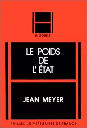 Couverture du produit · Le poids de lÉtat (Histoires)