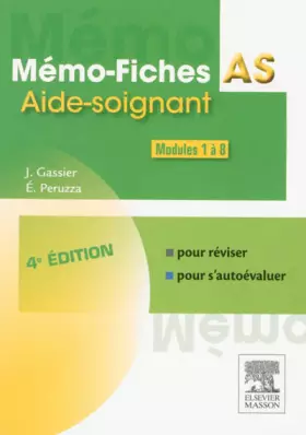 Couverture du produit · Mémo-Fiches AS - Modules 1 à 8: Aide-soignant