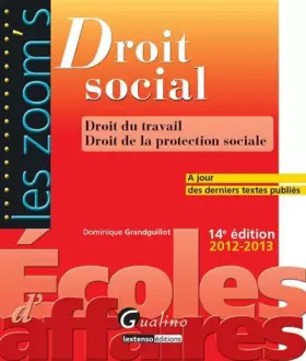 Couverture du produit · Droit social : Droit du travail, Droit de la protection sociale