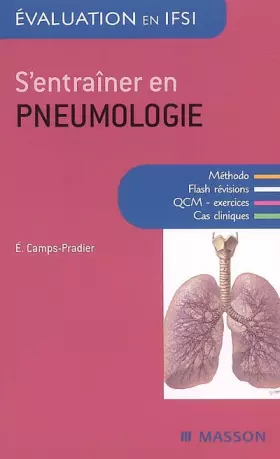 Couverture du produit · S'entrainer en pneumologie - QCM, cas cliniques, entraînement: QCM CAS CLINIQ ENTRAINEMENT