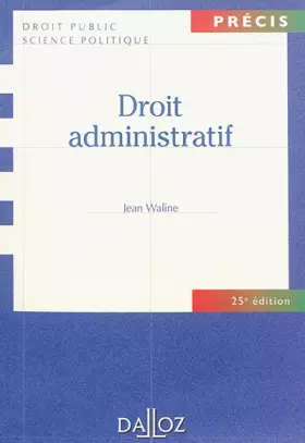 Couverture du produit · Droit administratif - 25e éd.