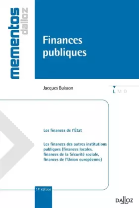 Couverture du produit · Finances publiques : Budget et pouvoir financier