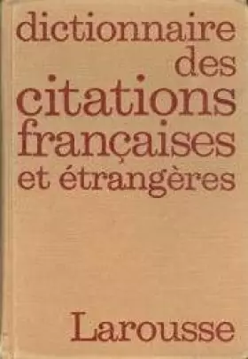 Couverture du produit · Dict.citations fr.& etr. 121297