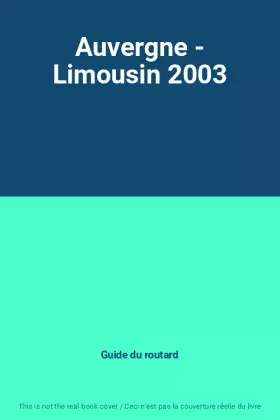 Couverture du produit · Auvergne - Limousin 2003