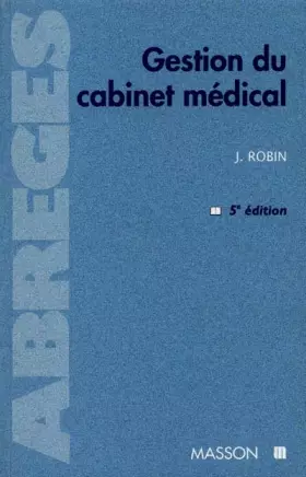 Couverture du produit · Gestion du cabinet médical