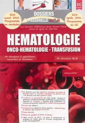 Couverture du produit · Hématologie : Onco-hématologie, transfusion